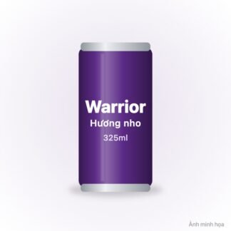 Nước tăng lực Warrior hương nho lon 325ml