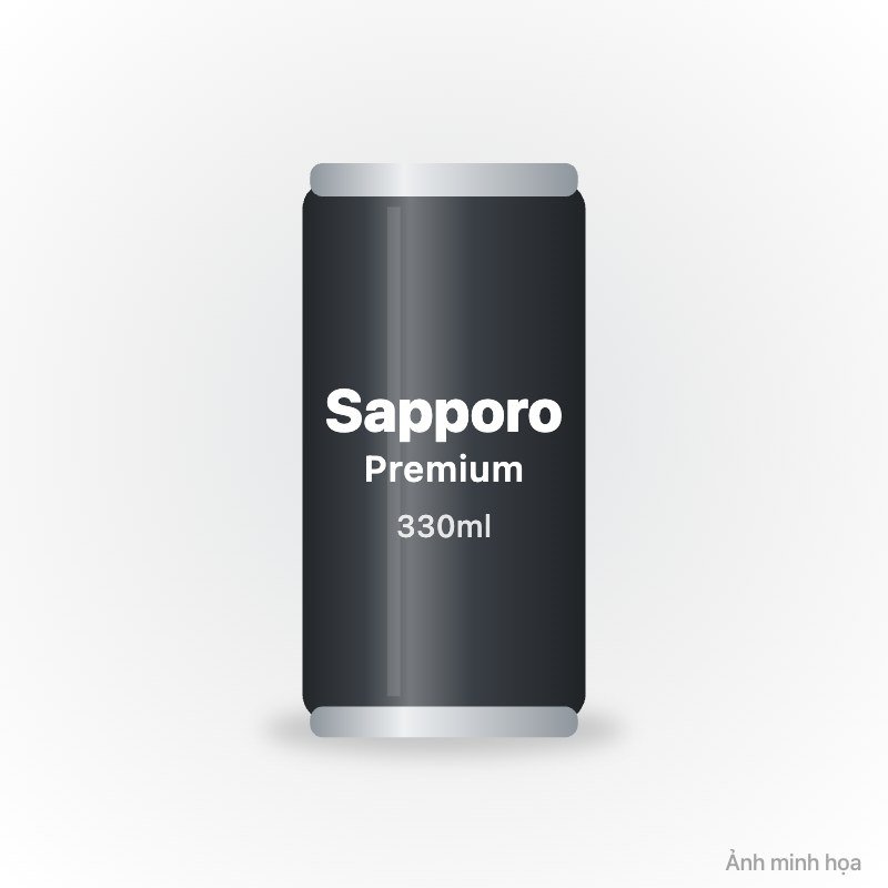 Bia Sapporo Premium lon 330ml
