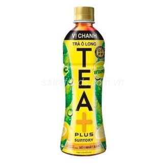 Trà Ô Long TEA+ vị chanh chai 455ml